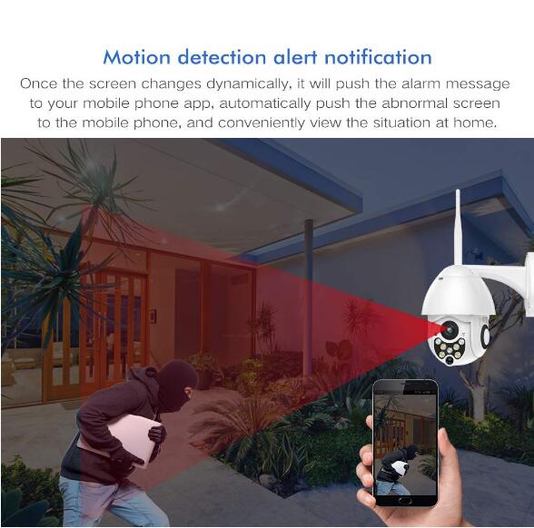 1080P home outdoor HD night vision network wireless mobile phone remote ball machine